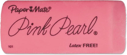 Paper Mate Pink Pearl Erasers, Large, 3 Count - view 4