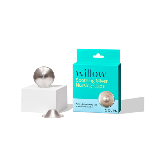 Willow Silver Nursing Cups, 2 Pack, with Carrying Case