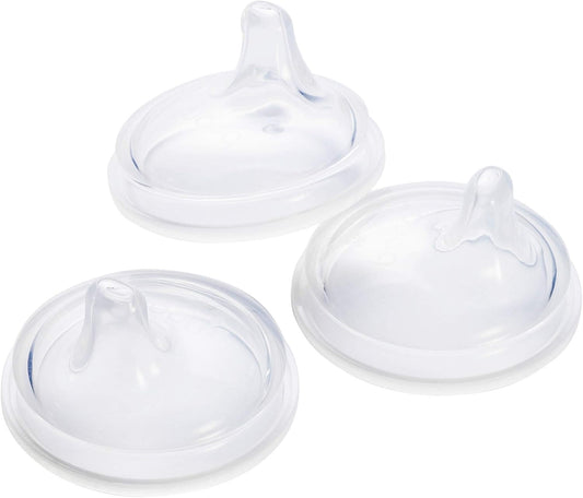 Boon Nursh Silicone Sippy Cup Lids, 3 Count, 6 Months+