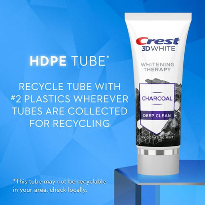 Crest 3D White Whitening Therapy Charcoal Toothpaste 99 g (3.5 oz), Pack of 3 - view 5
