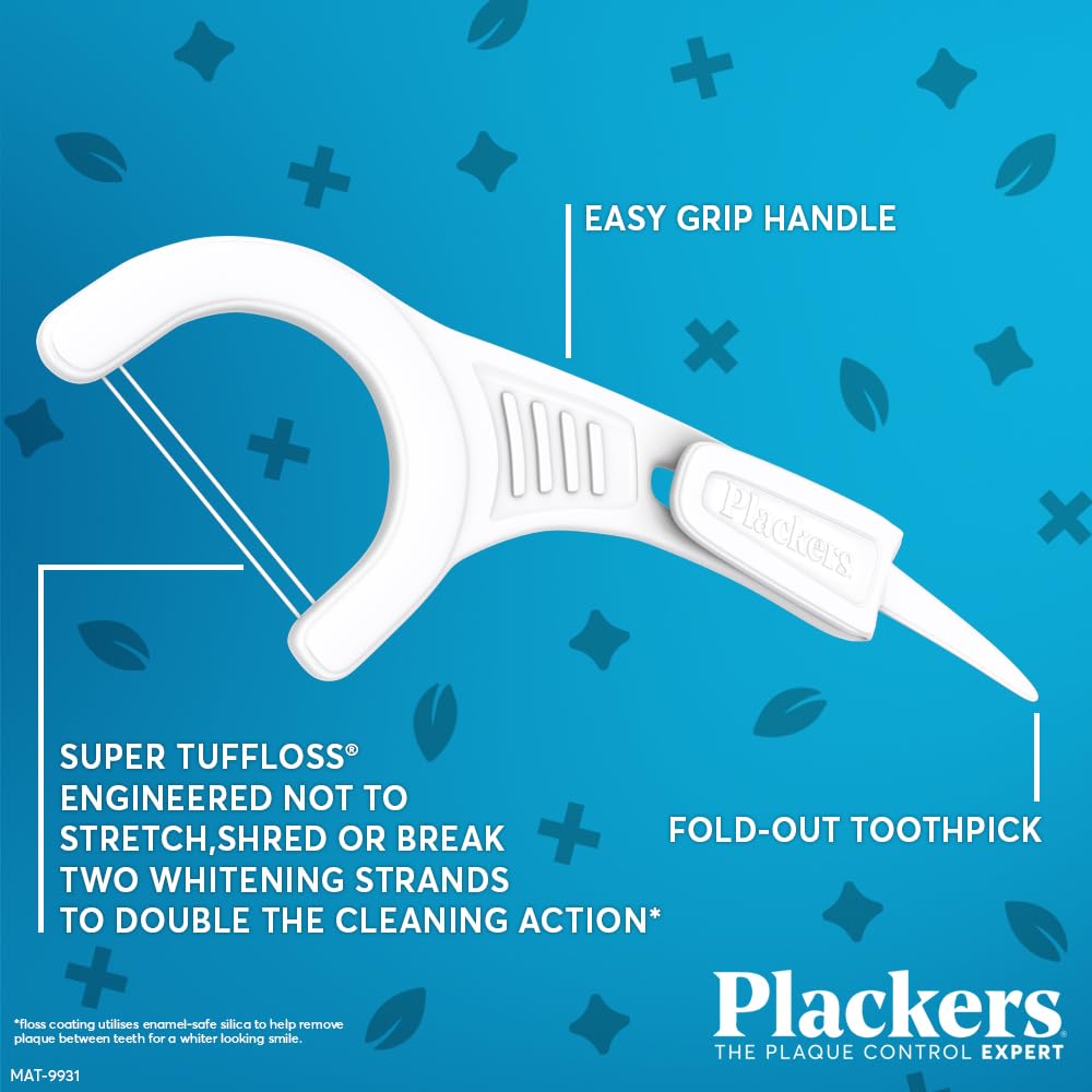 Plackers Eco Twin-Line Floss Picks with Folding Toothpick, 30 Count - view 5