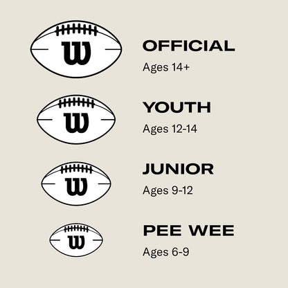 Wilson NFL Super Grip Composite Football, Junior Size, Brown - view 5