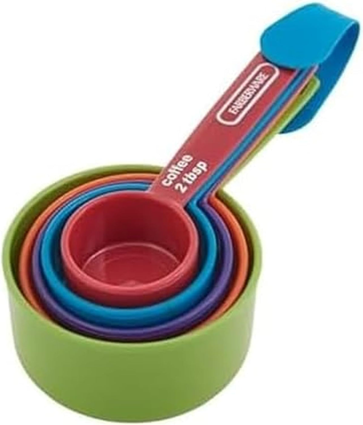 Farberware 5-Piece Plastic Measuring Cup Set with Coffee Scoop