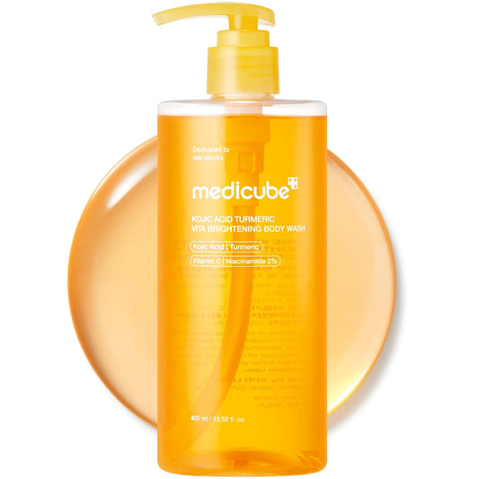 medicube Kojic Acid Turmeric Brightening Body Wash, 13.52 fl oz
