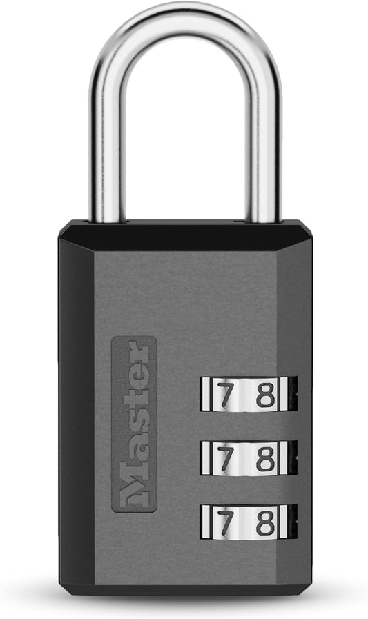 Master Lock 647EC Combination Padlock, 3-Digit, Small