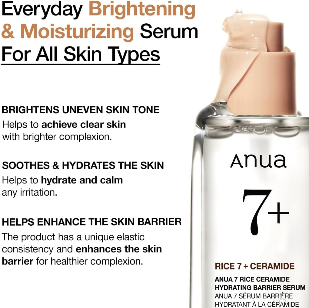 Anua Rice Ceramide 7 Hydrating Barrier Moisturizing Face Serum 50ml - view 3