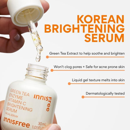 innisfree Green Tea Enzyme Vitamin C Brightening Serum 30ml - view 6
