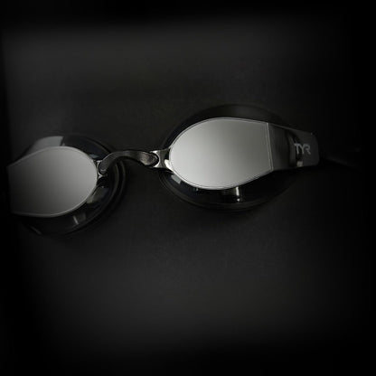 TYR Blackops 140 EV Racing Mirrored Swim Goggles, Black/Smoke - view 5