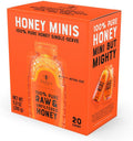 Nate's Honey Minis Raw Unfiltered Honey 14 g (0.49 oz) Packets, Pack of 20