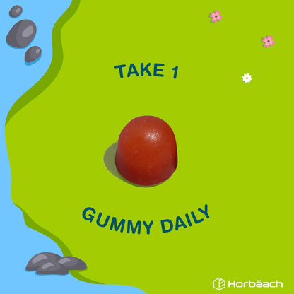 Horbaach Kids Multivitamin Gummies - Strawberry, 14 Nutrients - view 6