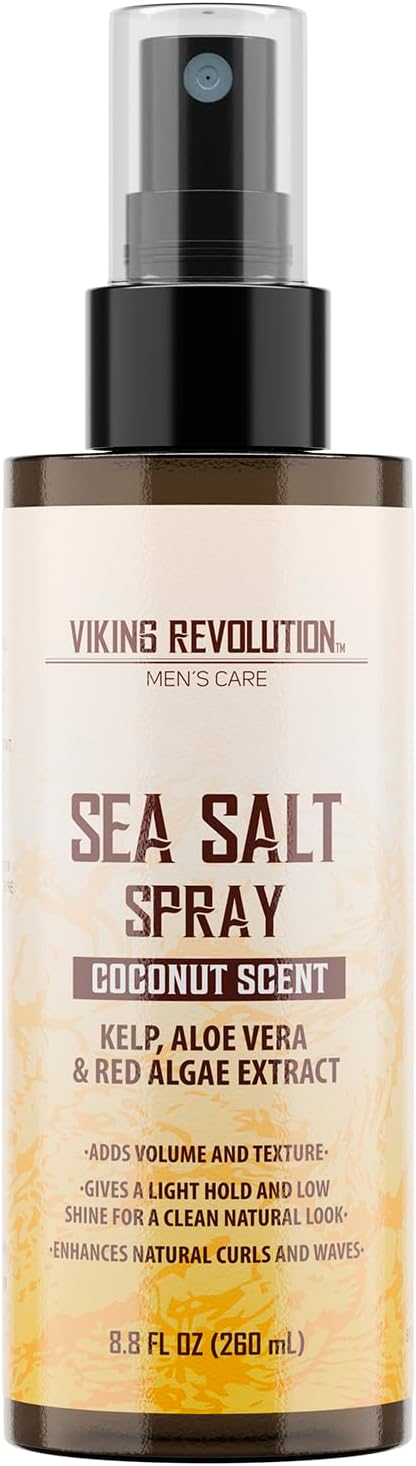 Viking Revolution Sea Salt Spray for Men Coconut Scent 8.8 fl oz