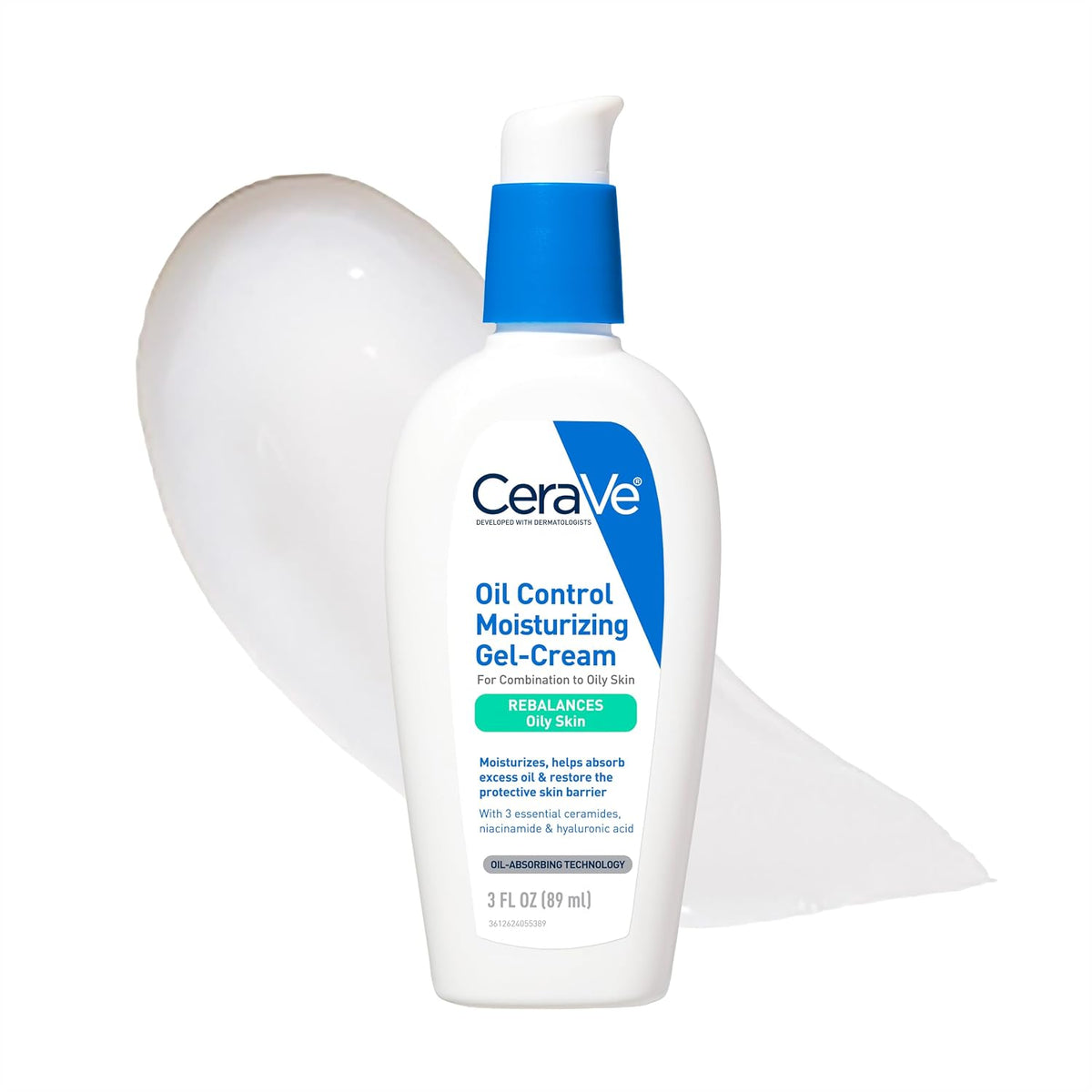 CeraVe Oil Control Gel-Cream Face Moisturiser with Niacinamide 3 oz