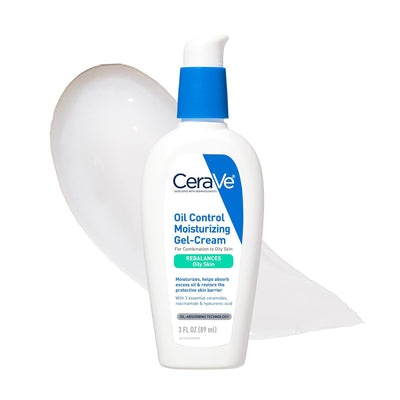 CeraVe Oil Control Gel-Cream Face Moisturiser with Niacinamide 3 oz