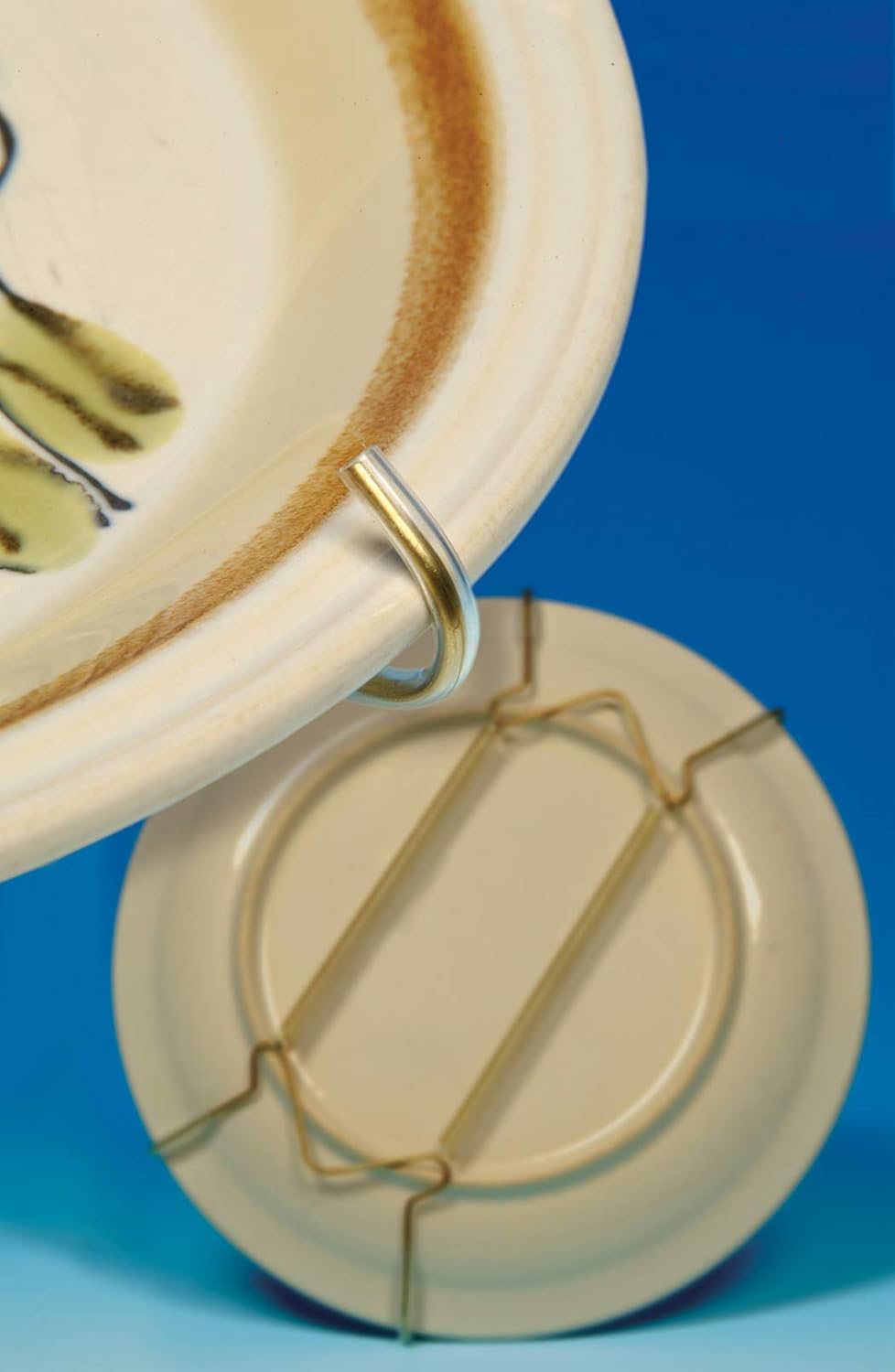 Hillman Soft Tip Metal Plate Hanger, 8-11 in, Brass - view 5