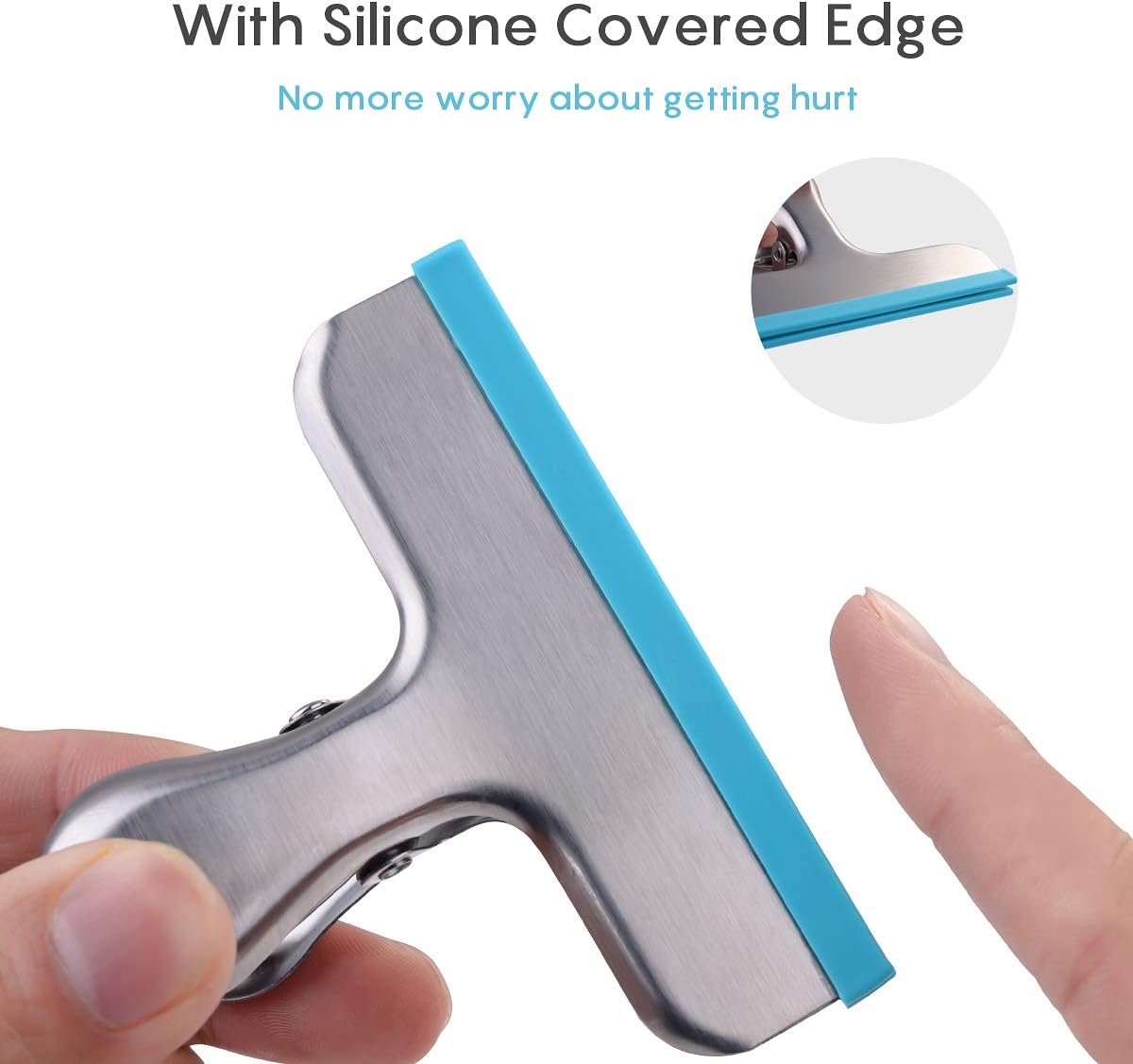 House Again Silicone-Covered Steel Bag Clips, 12 Pack, 3 Inch — alternate product view