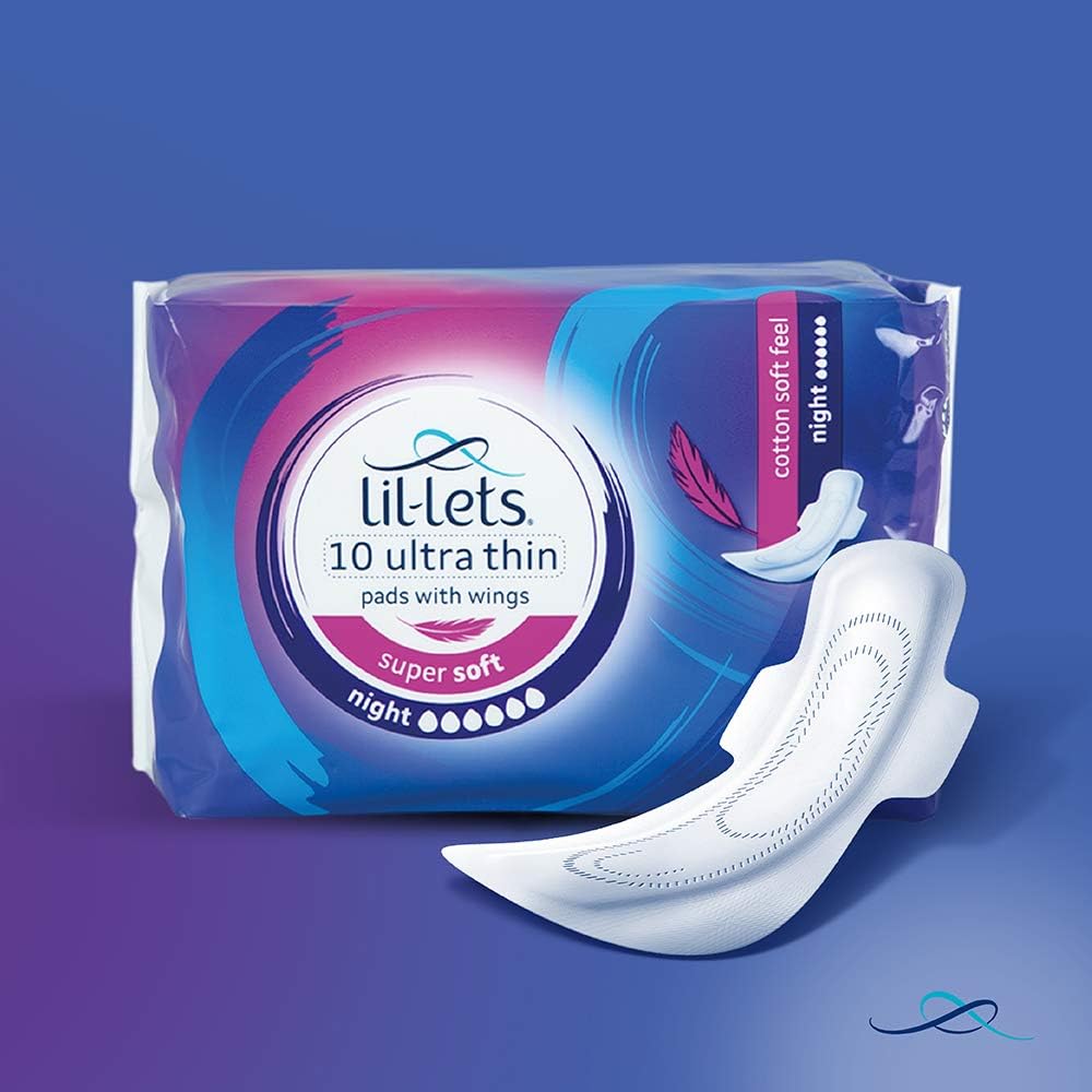 Lil-Lets Super Soft Ultra Thin Night Pads with Wings, 80 Count - view 3