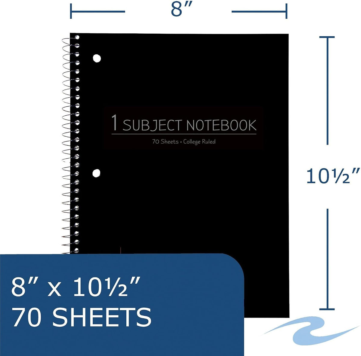 Roaring Spring College Ruled Spiral Notebook, 70 Sheets, Pack of 6 - view 2