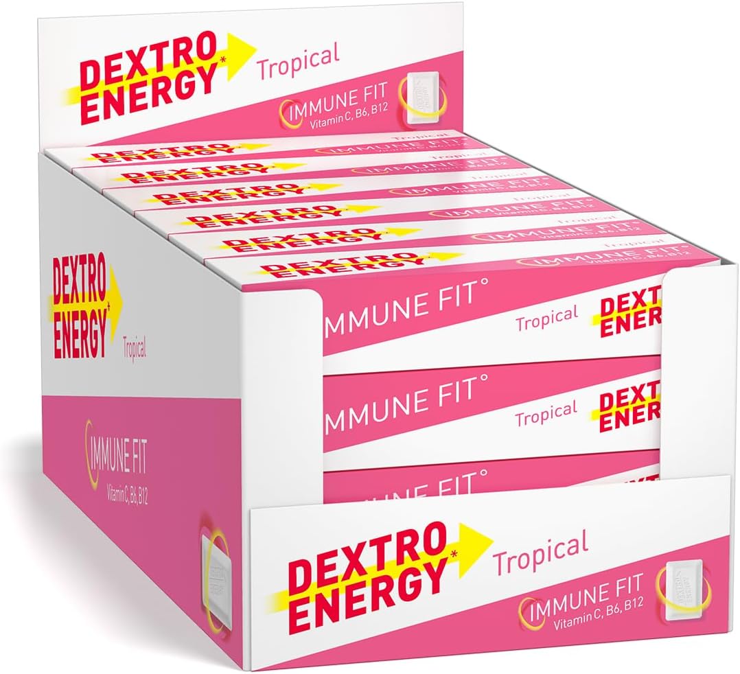 Dextro Energy Tropical Glucose Tablets 14 Count (Pack of 24)