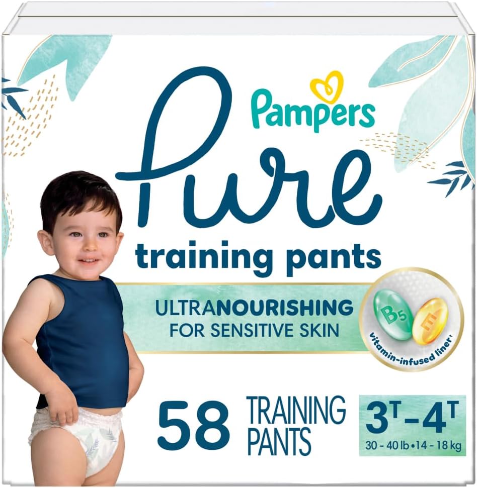 Pampers Pure Protection Training Pants Size 3T-4T, 58 Count