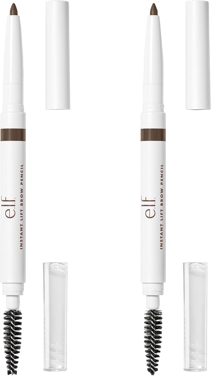 e.l.f. Instant Lift Dual-Sided Brow Pencil, Neutral Brown, 2 Pack