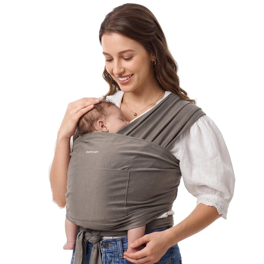 Momcozy Baby Wrap Carrier, Easy-On 2-Piece Design, Newborn to 33 lbs