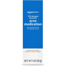 Amazon Basics 10% Benzoyl Peroxide Acne Treatment Gel, Maximum Strength, 1 fl oz (30ml)