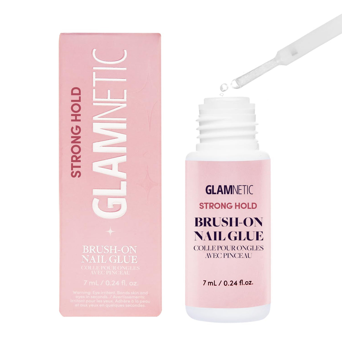 Glamnetic Strong Hold Brush-On Nail Glue 0.24 oz