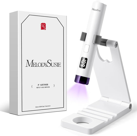 MelodySusie Handheld UV Nail Lamp P-ART01R with Stand