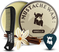 Striking Viking Moustache Wax Kit with Comb, Vanilla, 57 g (2 oz)