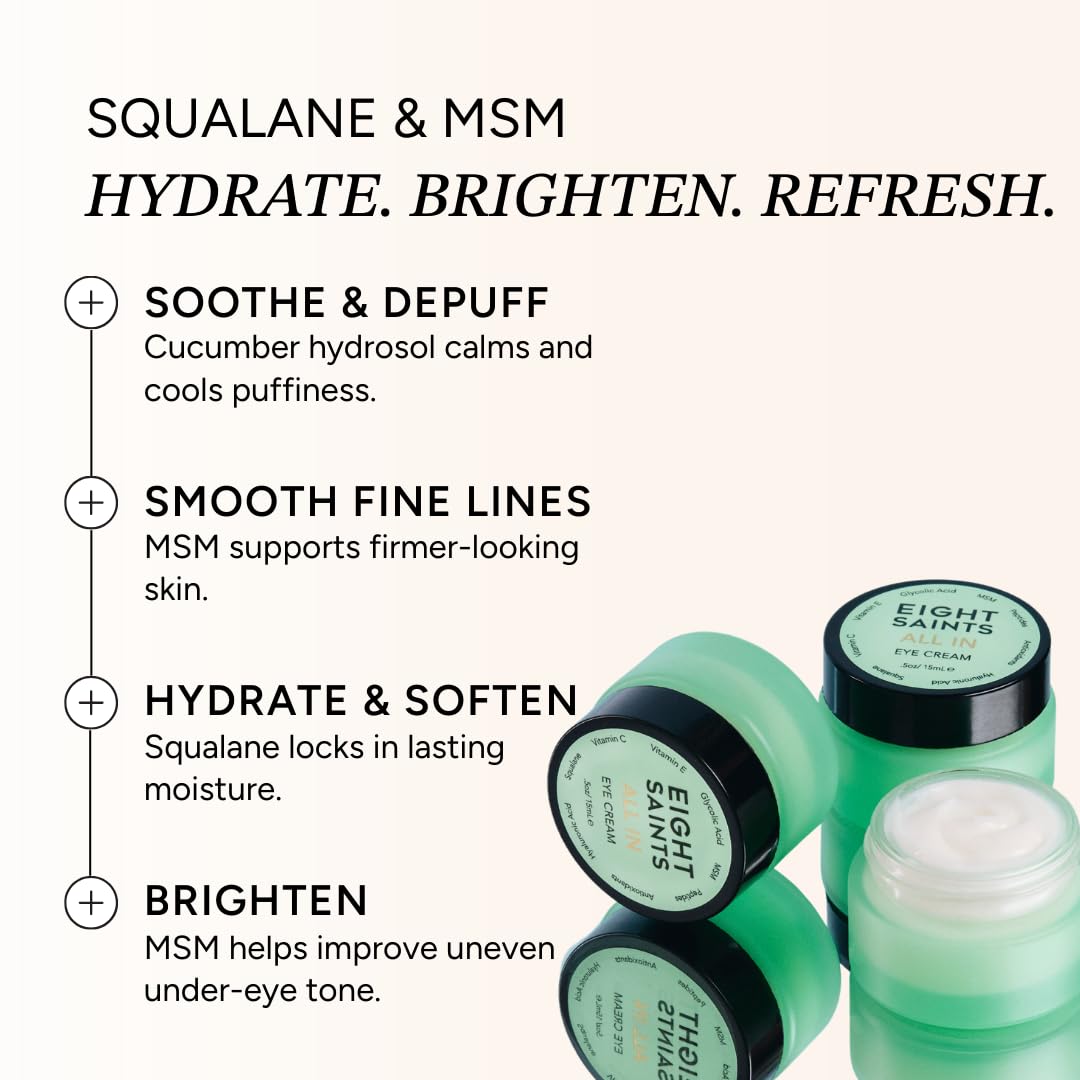 Eight Saints All In Eye Cream with Hyaluronic Acid, 0.5 oz - view 5