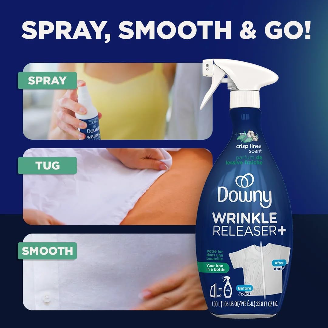 Downy Wrinkle Releaser Fabric Refresher Crisp Linen 1 L (33.8 fl oz) - view 5