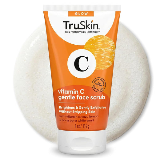 TruSkin Vitamin C Brightening Face Scrub with Yuzu Lemon, 120 ml (4 fl oz)