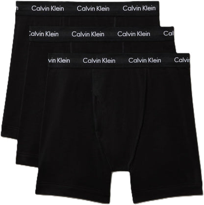 Calvin Klein Men's Cotton Stretch Boxer Briefs, Black, Medium - 3 Pack