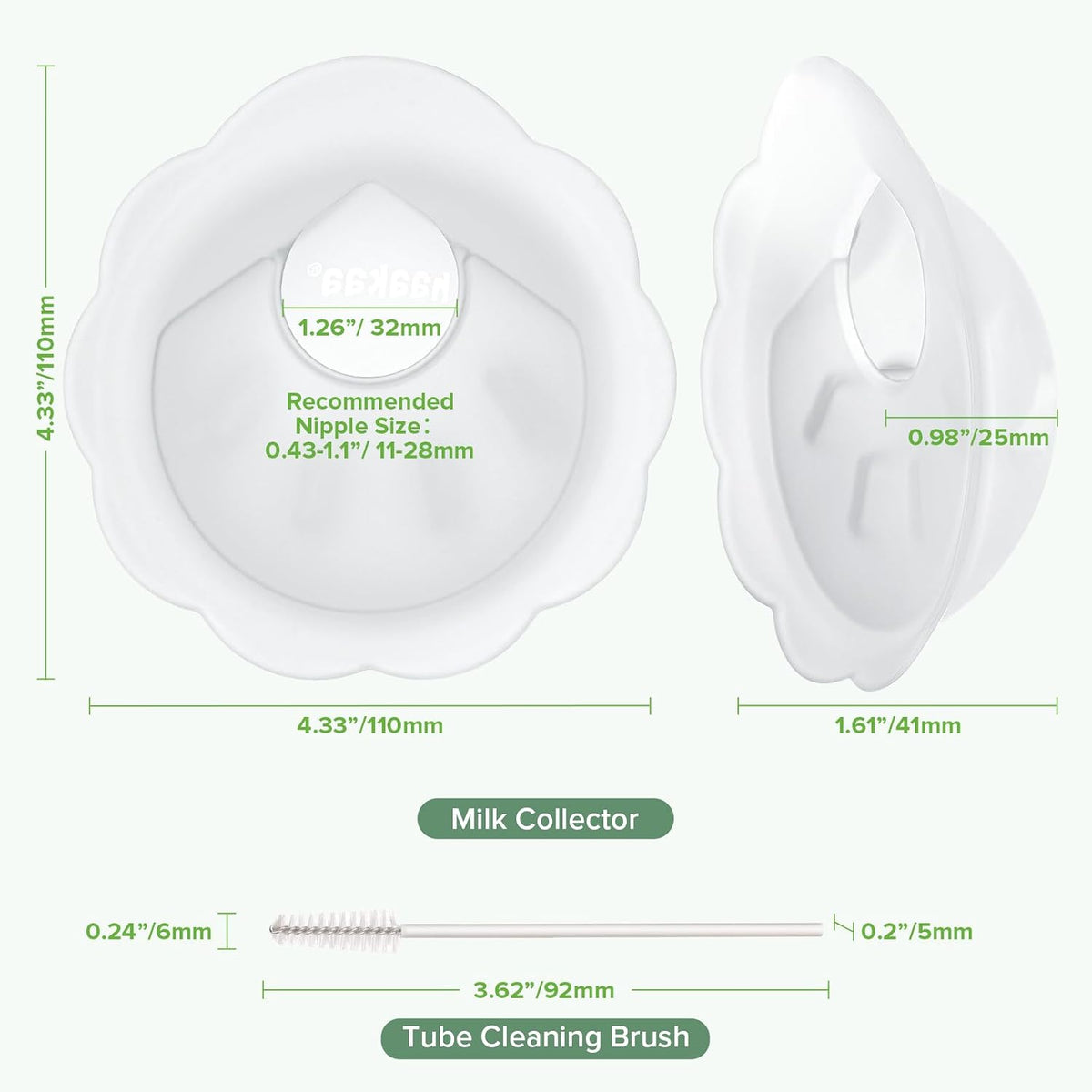 haakaa Petal Soft Silicone Milk Collector for Breastfeeding - view 3