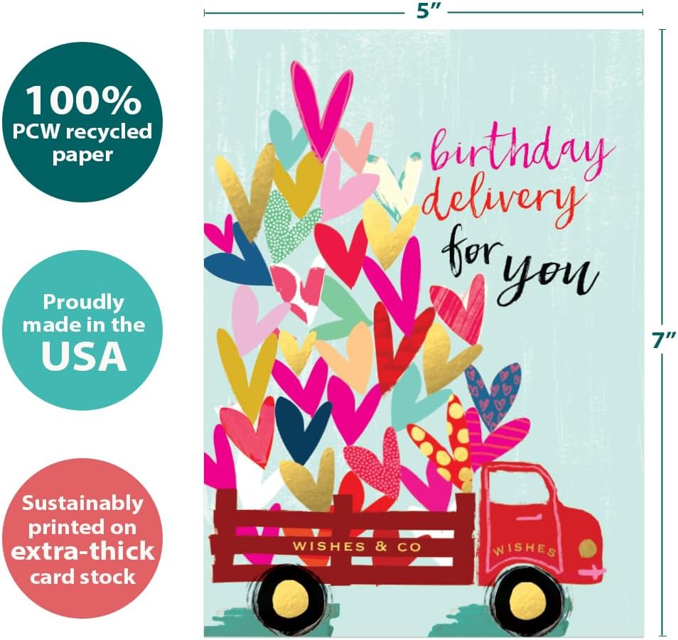 Tree-Free Greetings Special Delivery Birthday Cards, Pack of 2 - view 3