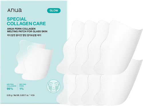 Anua Salmon DNA PDRN Collagen Melting Patch for Glass Skin (2 Pairs x 4)