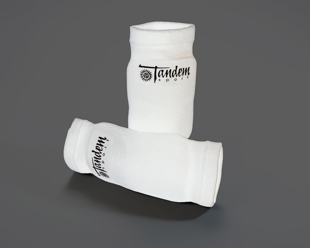 Tandem Sport Volleyball Elbow Pads, White, Pair — alternate product view
