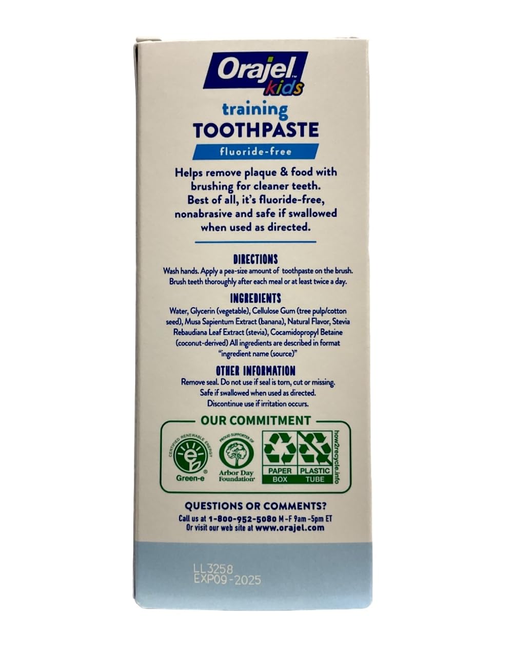 Orajel Toddler Training Toothpaste, Tooty Fruity, 1.5 oz, Pack of 3 - view 2