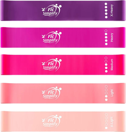 Fit Simplify Resistance Loop Exercise Bands, Set of 5 - view 2