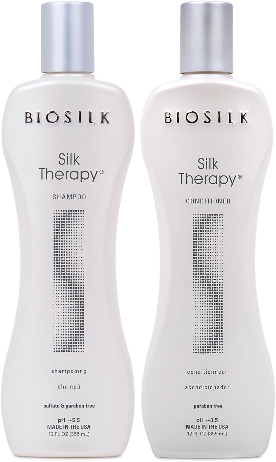 Biosilk Silk Therapy Shampoo and Conditioner Duo Set 12 oz — product view