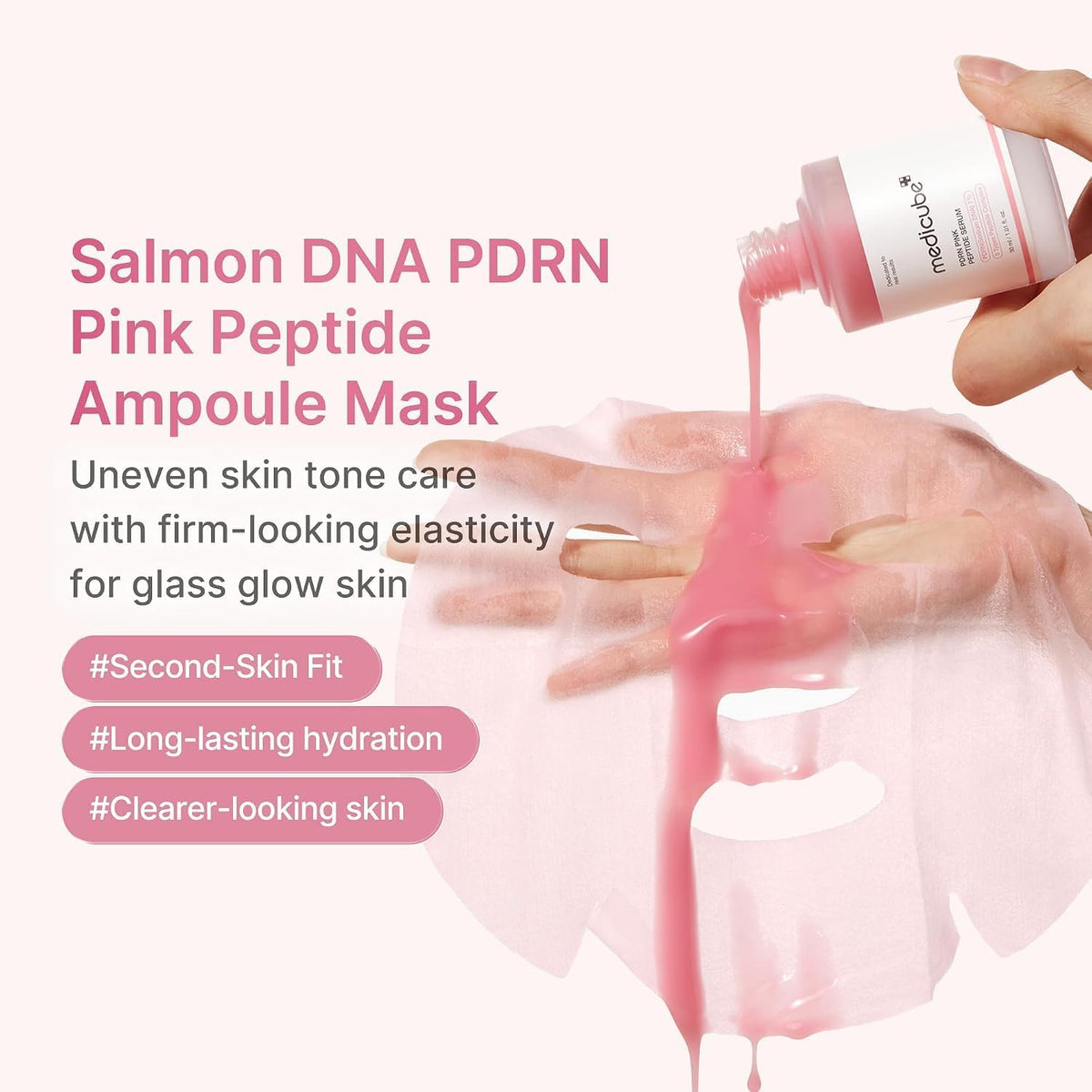 Medicube PDRN Pink Peptide Ampoule Sheet Mask, 10 Sheets — alternate product view