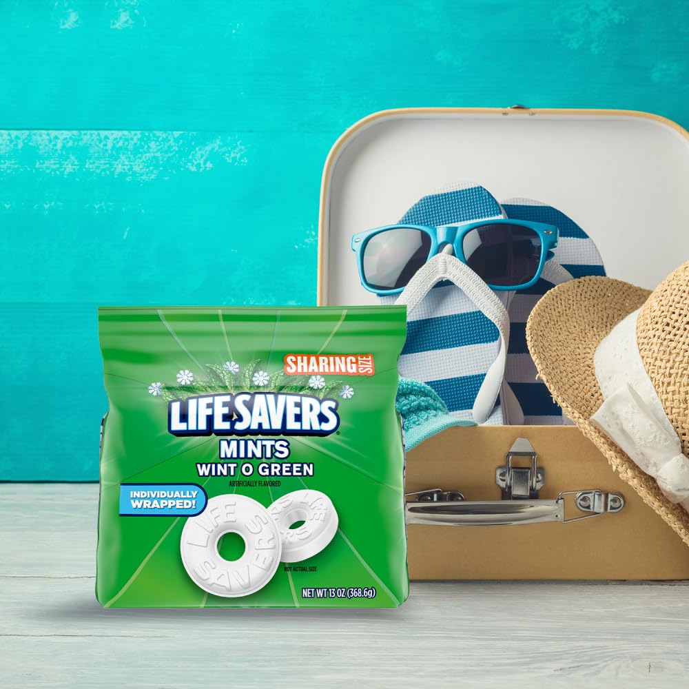 Life Savers Wint-O-Green Hard Mints, Individually Wrapped, 13 oz Bag - view 6