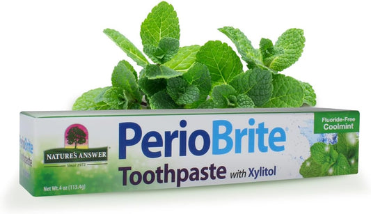 Nature's Answer PerioBrite Toothpaste Cool Mint 4 oz, Pack of 6