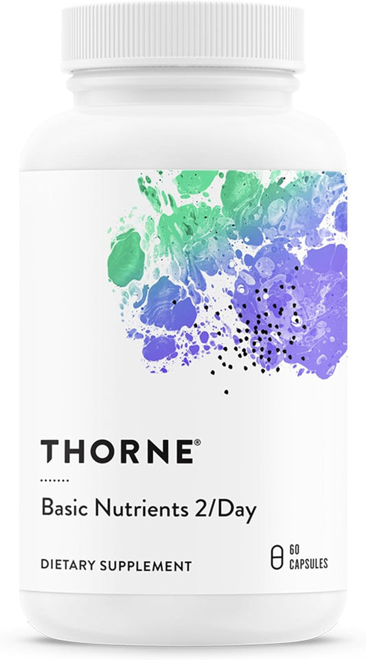 Thorne Basic Nutrients 2/Day Vitamin & Mineral Formula, 60 Capsules