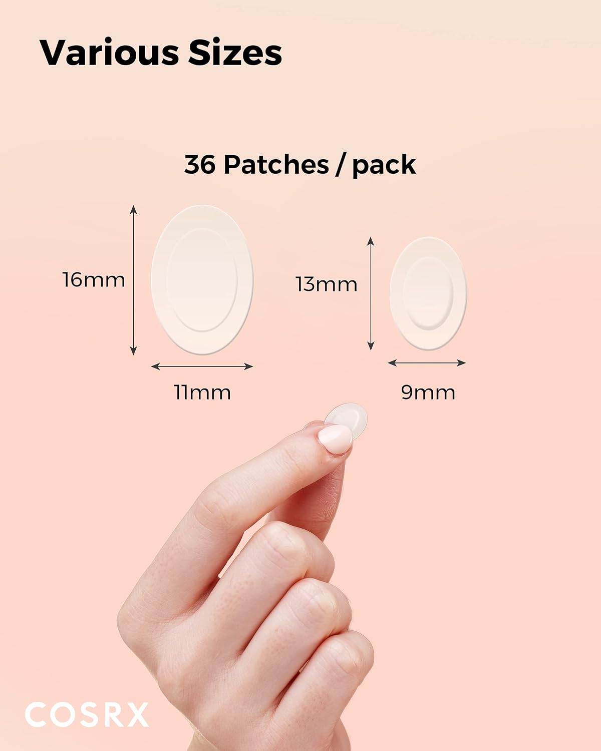 COSRX Master Pimple Patch Intensive, 36 Oval Patches in 2 Sizes - view 5