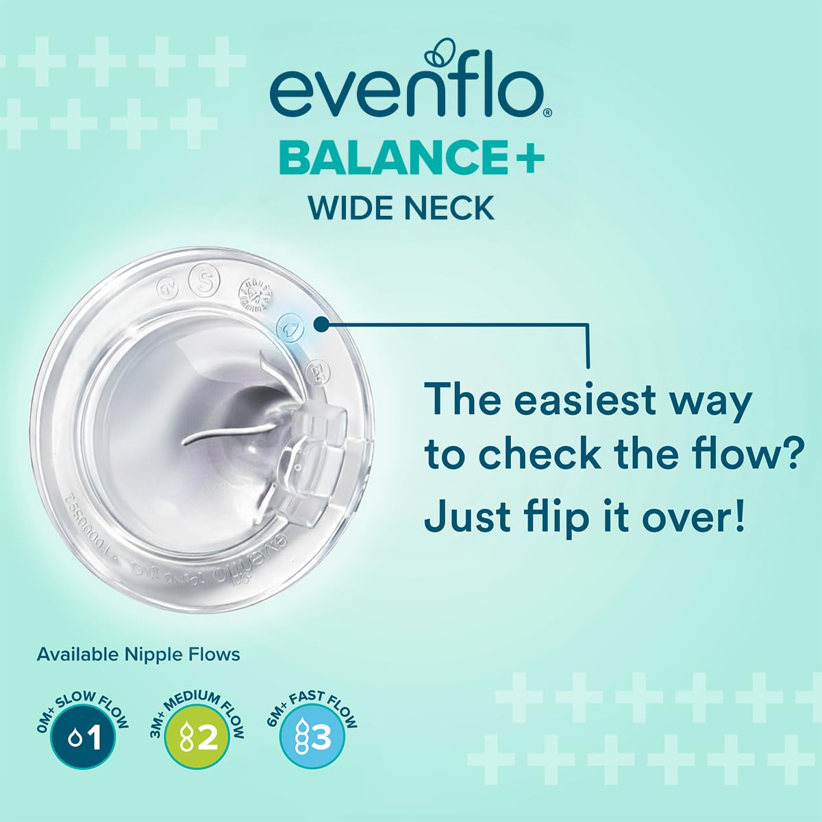 Evenflo Balance+ Glass Wide Neck Baby Bottles, 6 fl oz (180 ml), 6 Pack - view 6