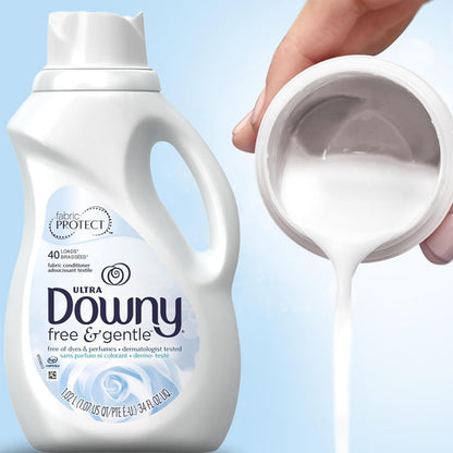 Downy Ultra Free & Sensitive Liquid Fabric Softener, 40 Loads - view 3