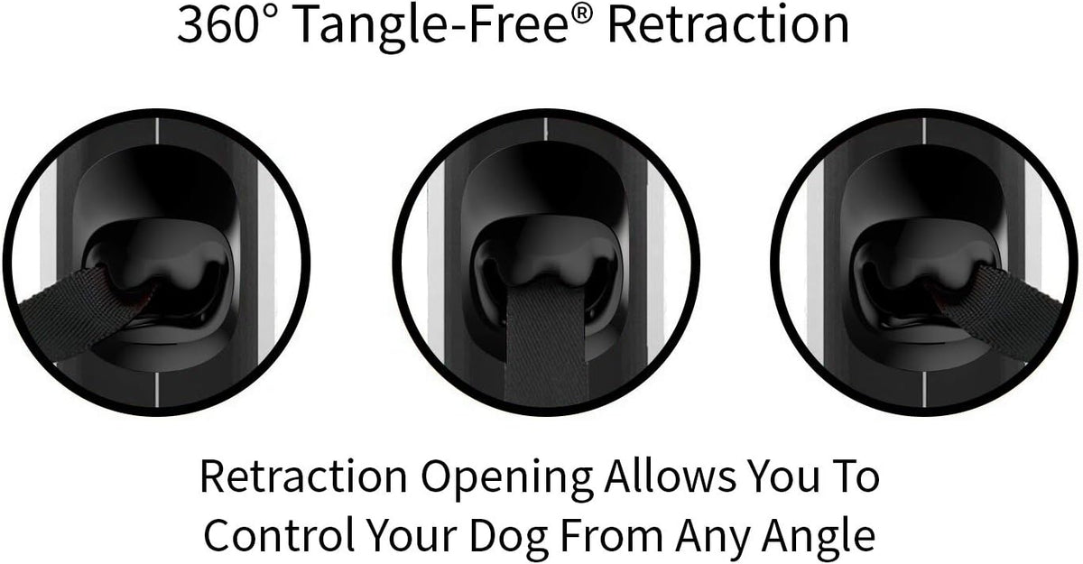TUG Original Retractable Dog Leash, 16 ft, Medium, White - view 4