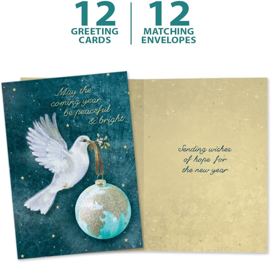 Tree-Free Greetings New Year Cards, Peace and Hope, 12 Pack - view 5