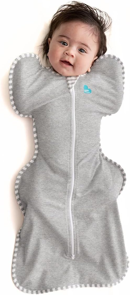 Love to Dream Swaddle UP, Small 3.5-6 kg, Grey, 1.0 Tog